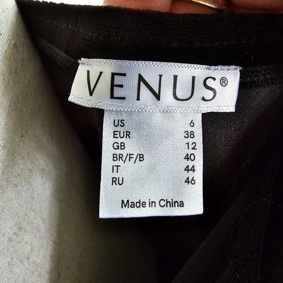 Venus Strapless High Low Velvet Floral Dress - Picture 12 of 13